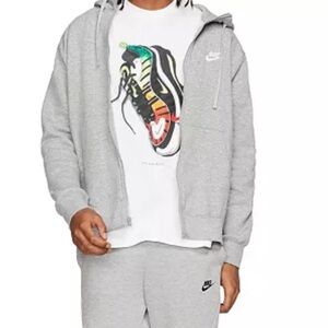 Nike Womens Grey Zipup Hoodie
